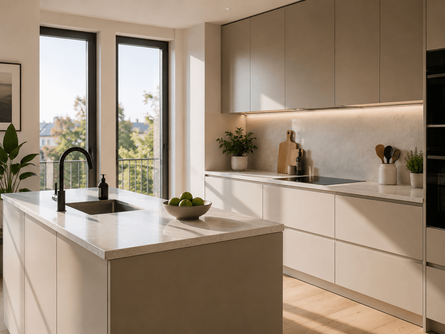 Cuisine nettoyée en profondeur